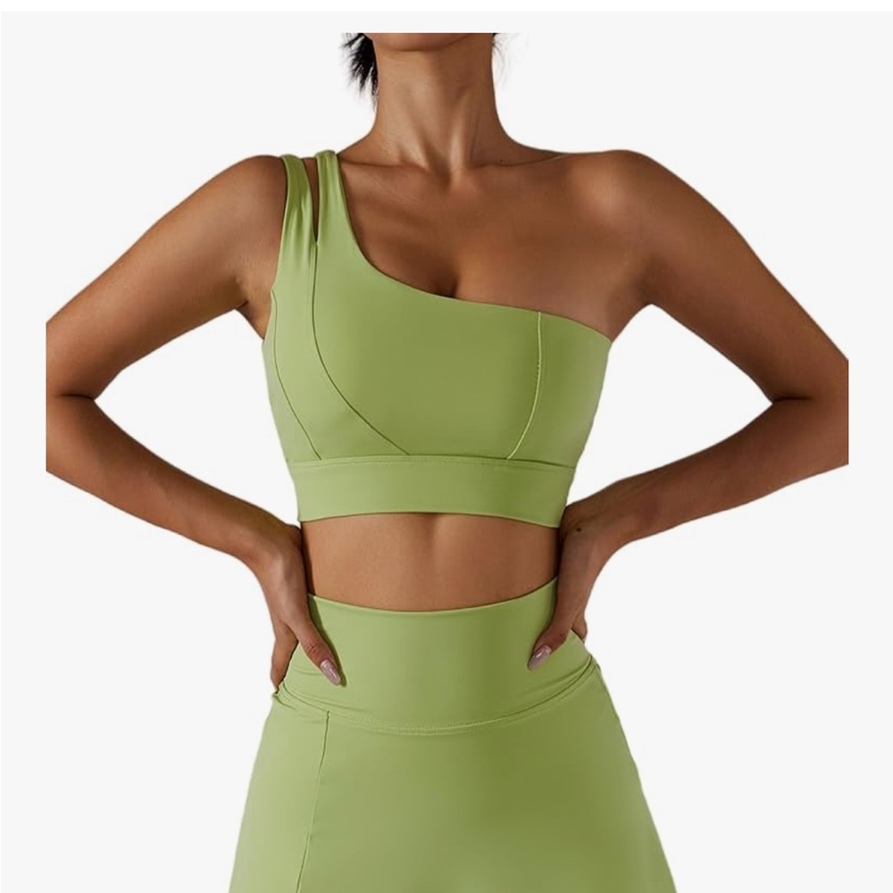 Amazon Green Asymmetrical Cut Out Athletic Dress
